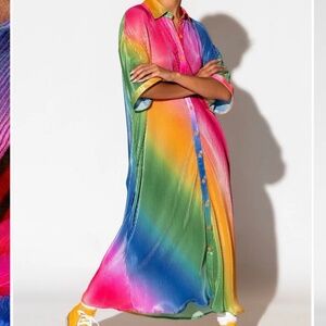 Oversized Plisse Dress